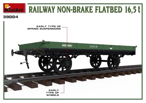 MiniArt Railway Non-Brake Flatbed 16.5 T (1:35)