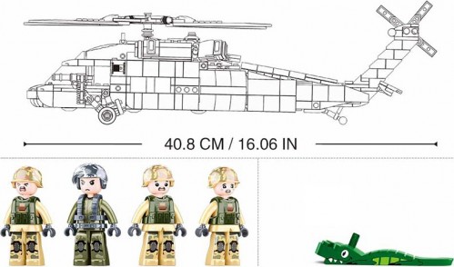 Sluban US Medical Army Helicopter M38-B1012