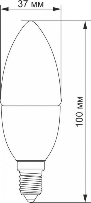 TITANUM C37 6W 3000K E14 TLC3706143