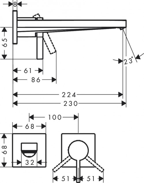 Hansgrohe Tecturis E 73051000