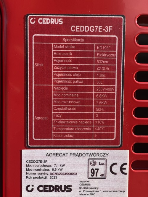 Cedrus DG7E-3F