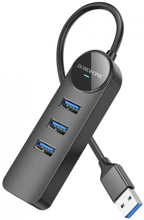 Borofone DH6 Erudite 4-in-1 3xUSB3.0 + RJ45