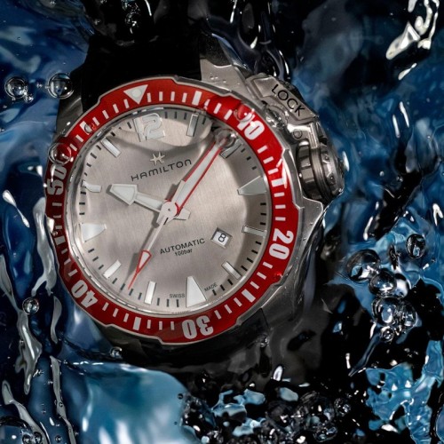 Hamilton Khaki Navy Frogman Titanium Auto H77805380