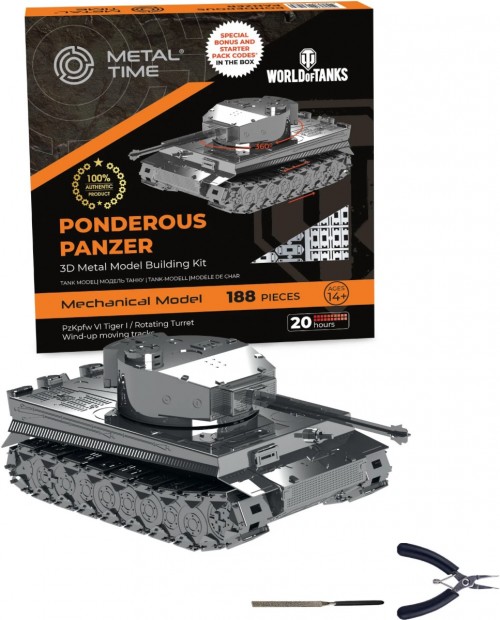 Metal Time Ponderous Panzer Heavy Tank MT020