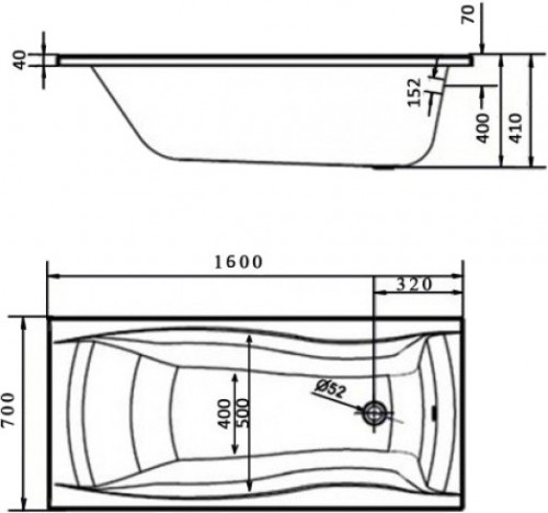 Cersanit Profea 160x70 S301-278