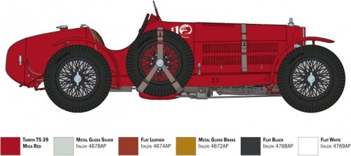 ITALERI Alfa Romeo 8C 2300 Roadster (1:12)