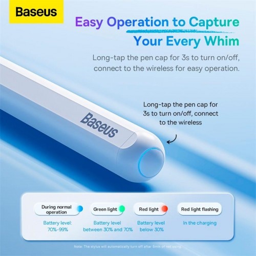 BASEUS Smooth Writing Wireless Charging Stylus (Active+Wirel