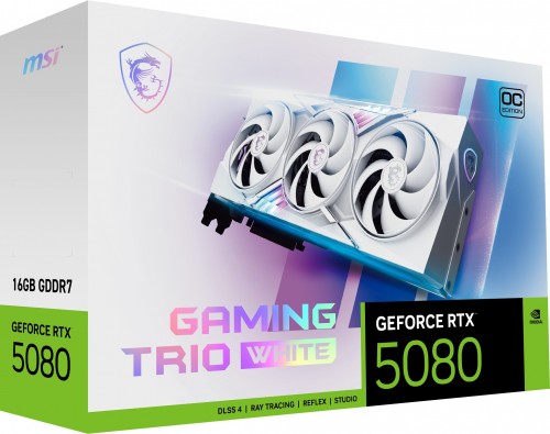 MSI GeForce RTX 5080 16G GAMING TRIO OC WHITE