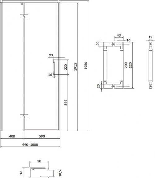 Cersanit Larga 100x195 S932-121