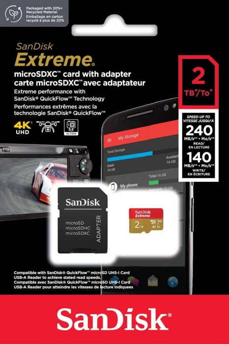 SanDisk Extreme V30 A2 microSDXC UHS-I U3