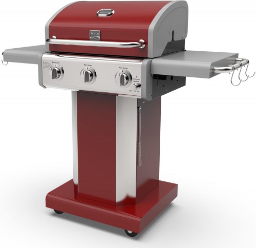 Kenmore 3-Burner Compact Gas Grill with Foldable Sides