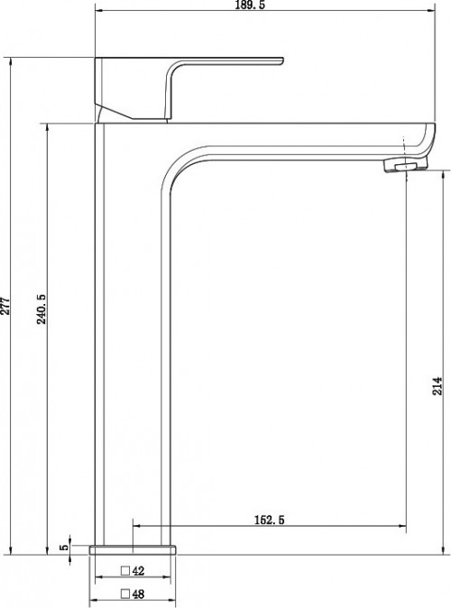 Lavita Aquila Basin Faucet High