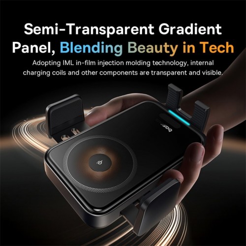 BASEUS Wisdom Pro Auto Coil Alignment Car Mount Wireless Cha