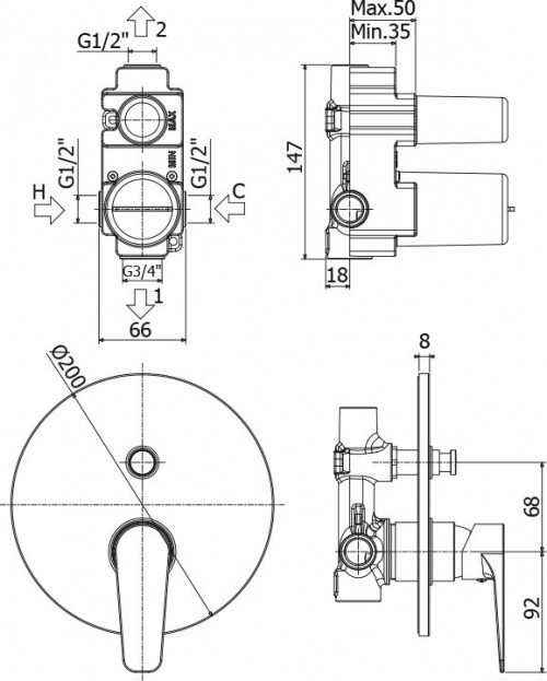Paffoni Orange OG 015CR
