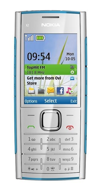 Nokia X2 в бело голубом цвете