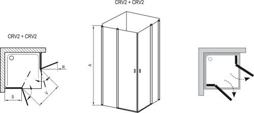 Ravak Chrome CRV2+CRV2-100