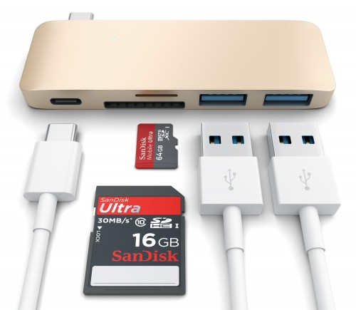 Satechi Type-C USB 3.0 Passthrough Hub