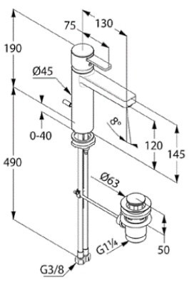 Kludi Zenta XXL 382640575