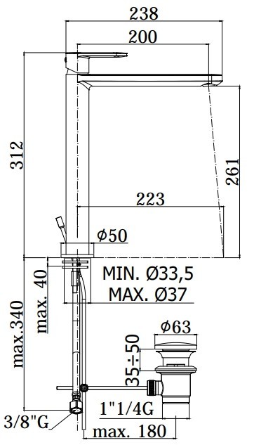 Paffoni Candy CA 085