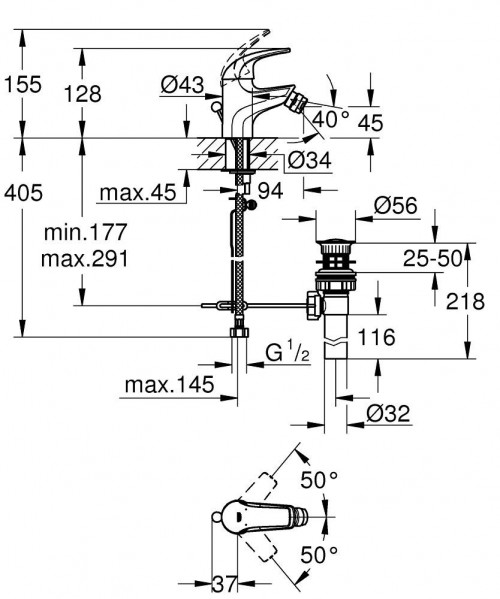 Grohe BauCurve 32849