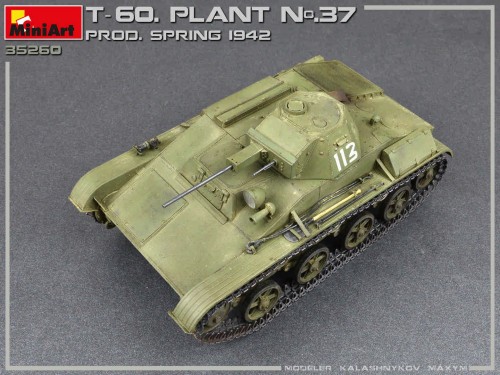 MiniArt T-60 Plant N.37 Sverdlovsk Prod. Spring 1942 (1:35)