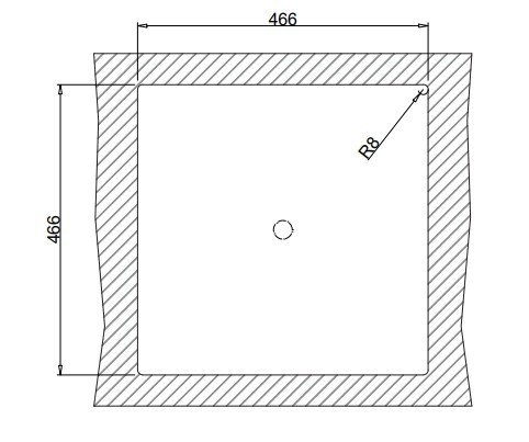 Kernau KSS C453 1B 480x480 мм