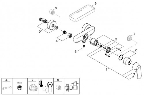 Grohe Eurosmart Cosmopolitan 126114M