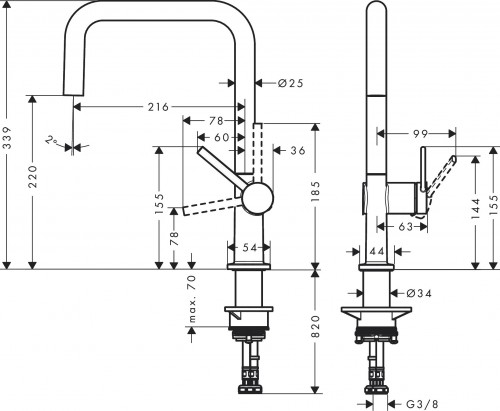 Hansgrohe Talis M54 72844000