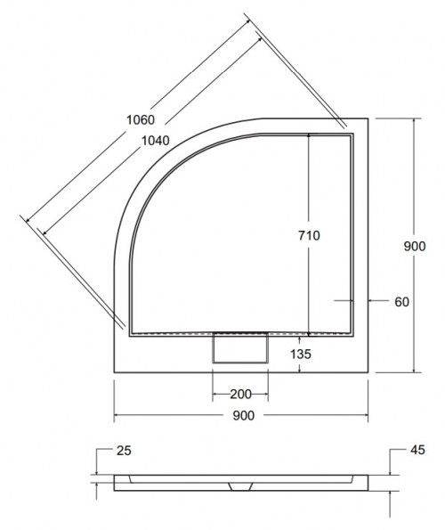 Besco Axim UltraSlim 90x90 BAX-90-NR