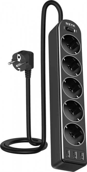 RZTK Power Strip 5+3 USB-A