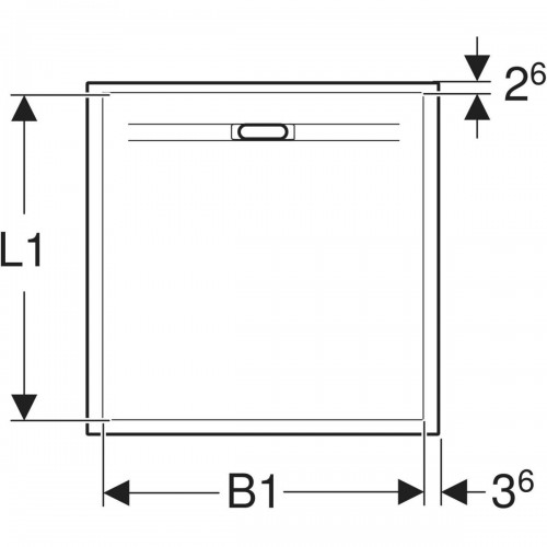 Geberit Sestra 90x90 550.250.00.2