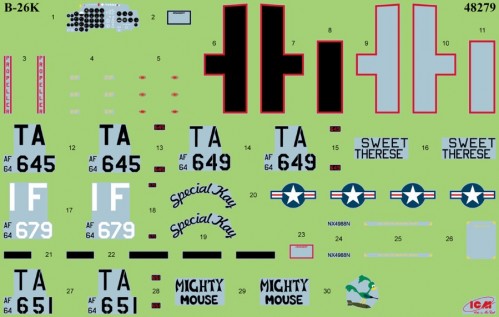 ICM B-26K with USAF Pilots and Ground Personnel (1:48)