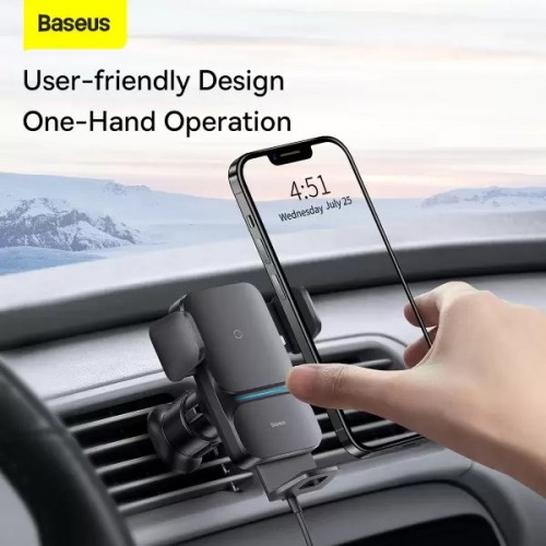 BASEUS Wisdom Auto Alignment Car Mount Wireless Charger