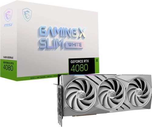 MSI GeForce RTX 4080 16GB GAMING X SLIM WHITE