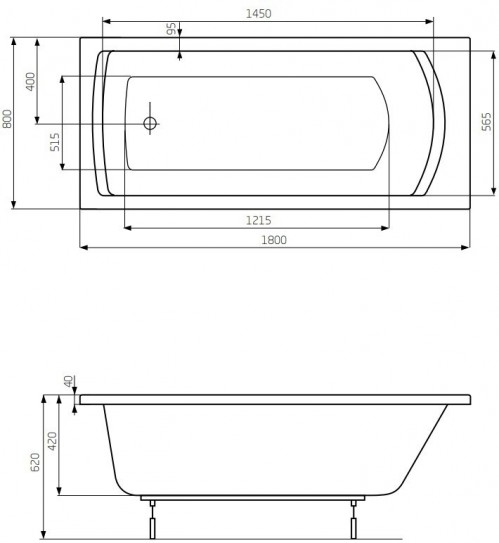 Roca Linea 180x80 A24T064000