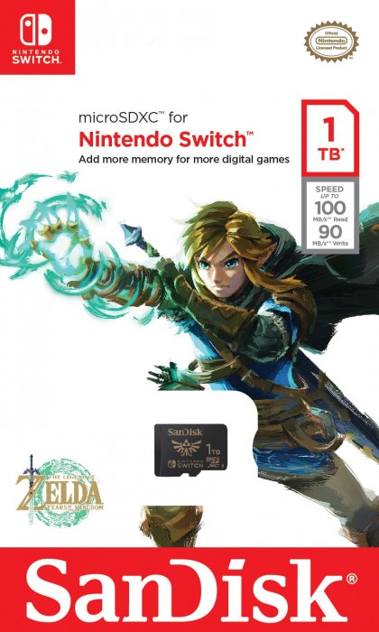 SanDisk microSDXC Memory Card For Nintendo Switch 1Tb