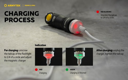 ArmyTek Prime C1 Pro Magnet USB Warm