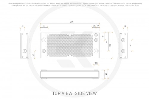 EKWB EK-Quantum Surface P240M X-Flow - White