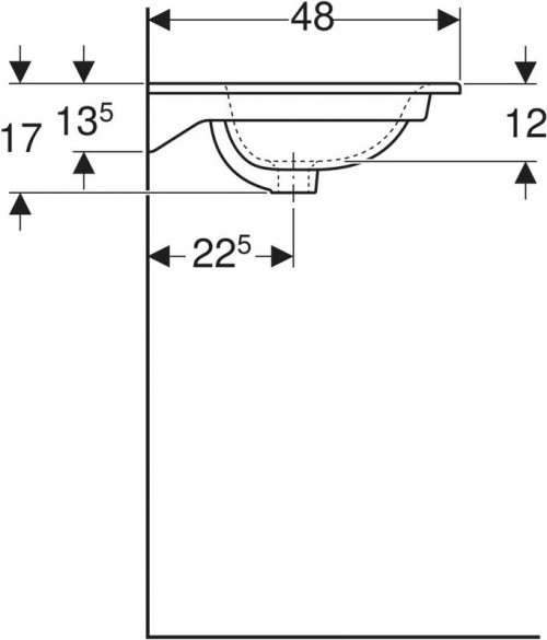 Geberit Selnova Square 60 500.994.00.1