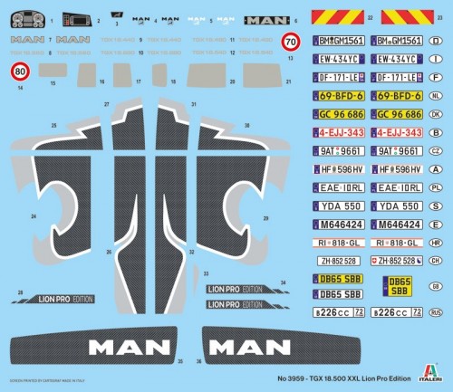 ITALERI Man TGX 18.500 XXL Lion Pro Edition (1:24)