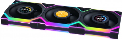 Lian Li Uni Fan SL120 LCD RGB 3-pack Black