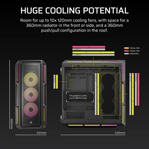 Corsair iCUE 5000T LX RGB Black