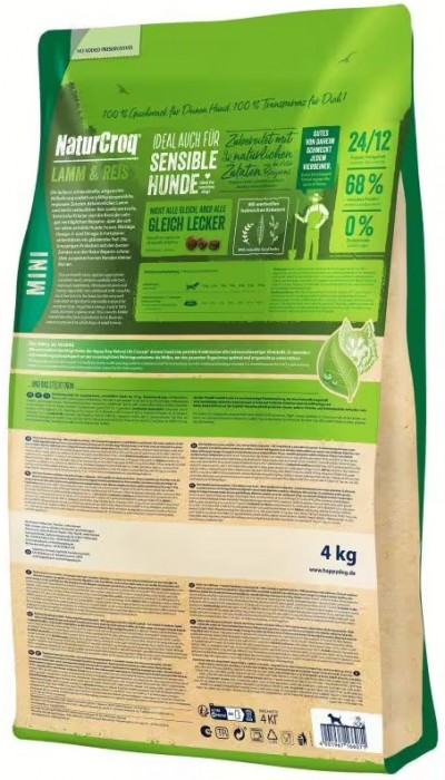 Happy Dog NaturCroq Adult Mini Lamb/Rice 4 kg