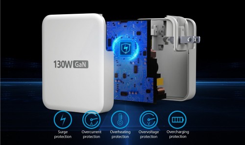 j5create 130W GaN USB-C 4-Port Charger