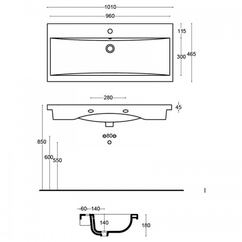 Чертеж с размерами