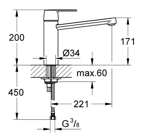 Чертеж с размерами