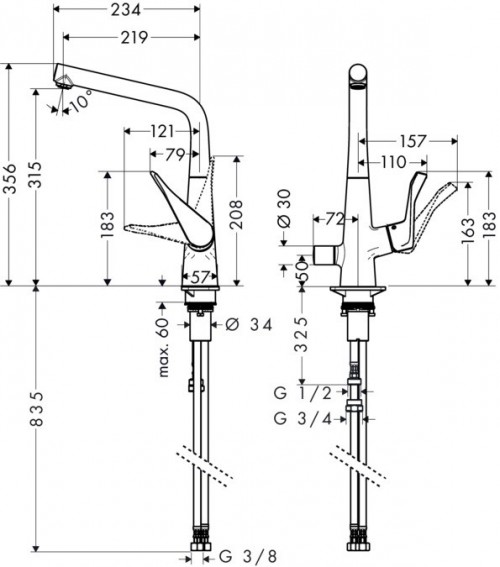 Hansgrohe Metris 14888