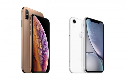 Apple iPhone Xr + iPhone Xs (сравнение размеров)