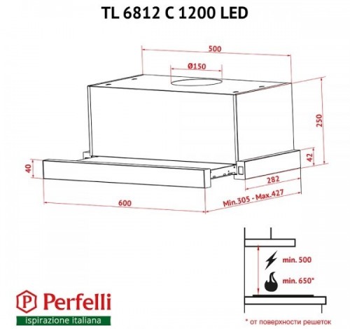 Perfelli TL 6812 C WH 1200 LED белый