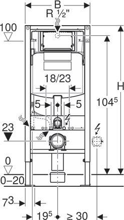 Geberit Duofix 111.300.00.5 WC